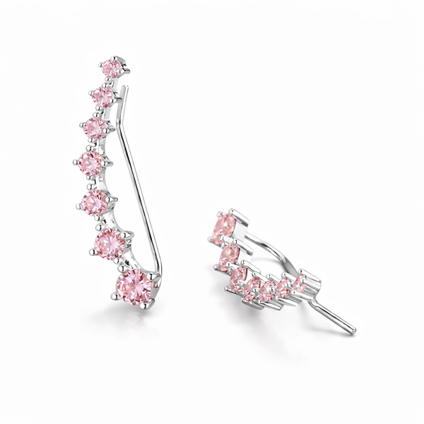 Blush Spark Ear Climber Earrings