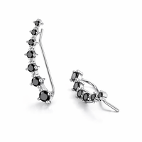 Blush Spark Ear Climber Earrings