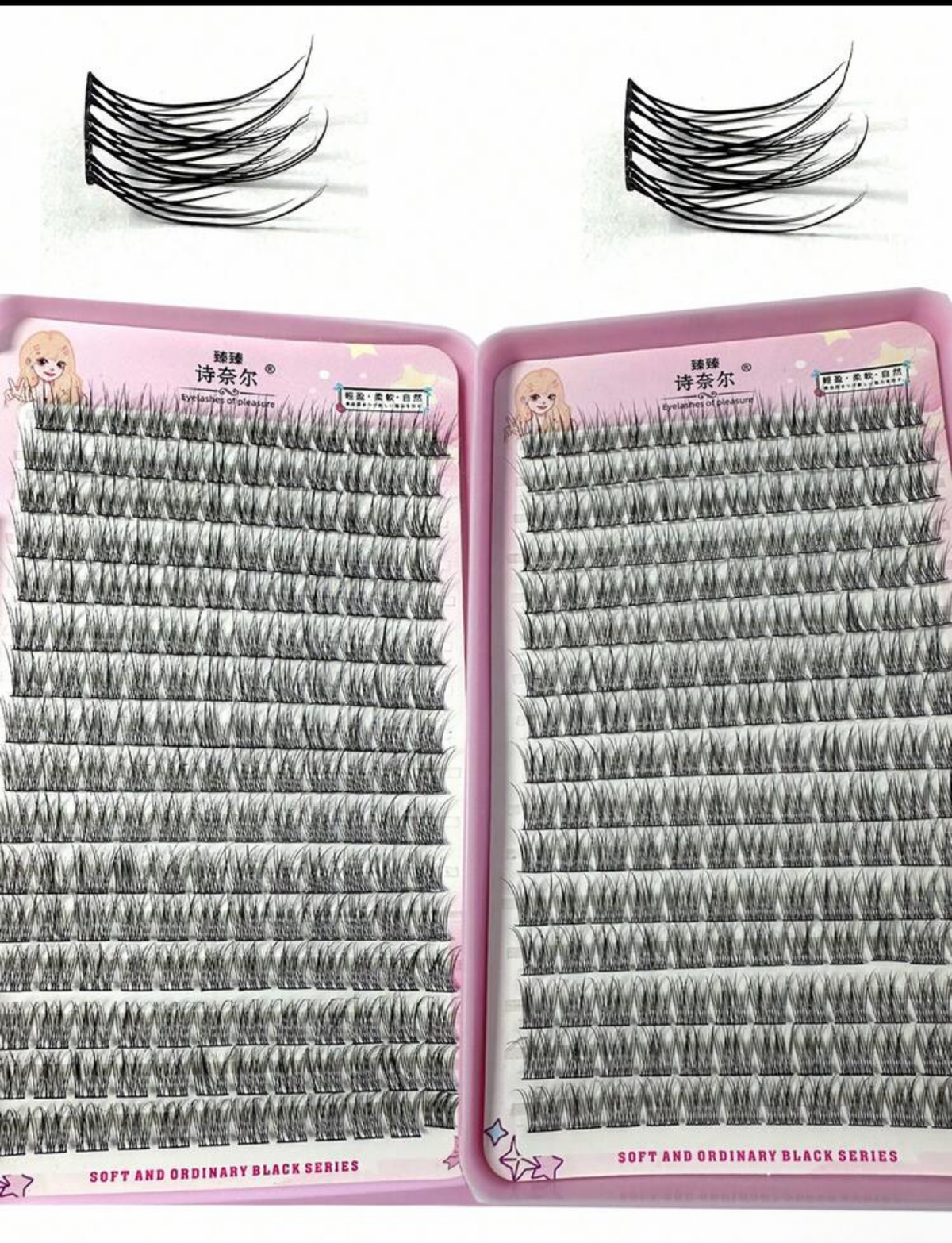 Fine Short D Curl Lash Clusters (384pcs)