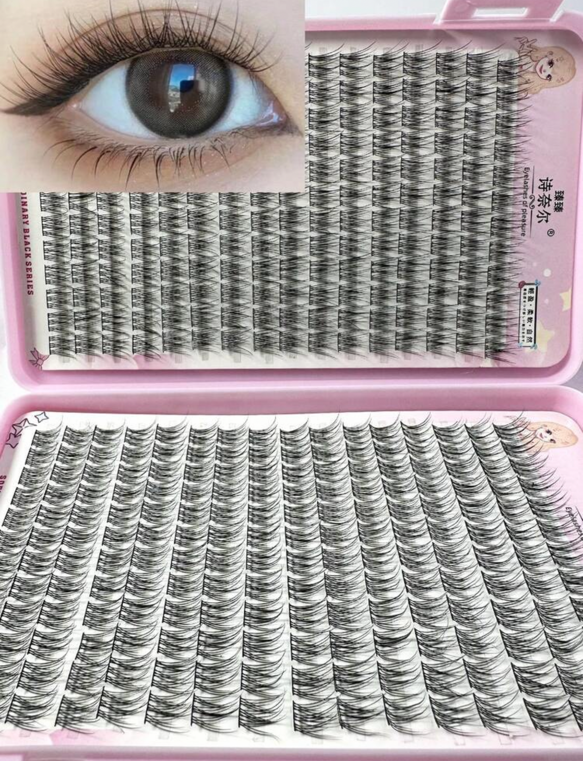 Fine Short D Curl Lash Clusters (384pcs)
