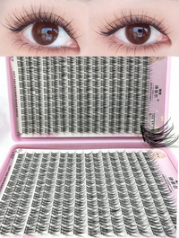 Fine Short D Curl Lash Clusters (384pcs)