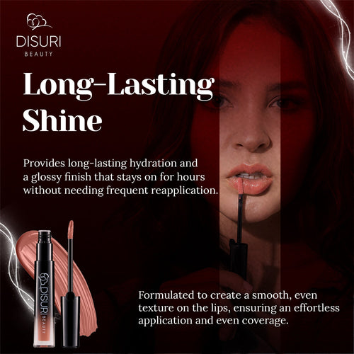 DISURI Beauty Glossy Blast Lip Gloss - Cocoa Crush-1