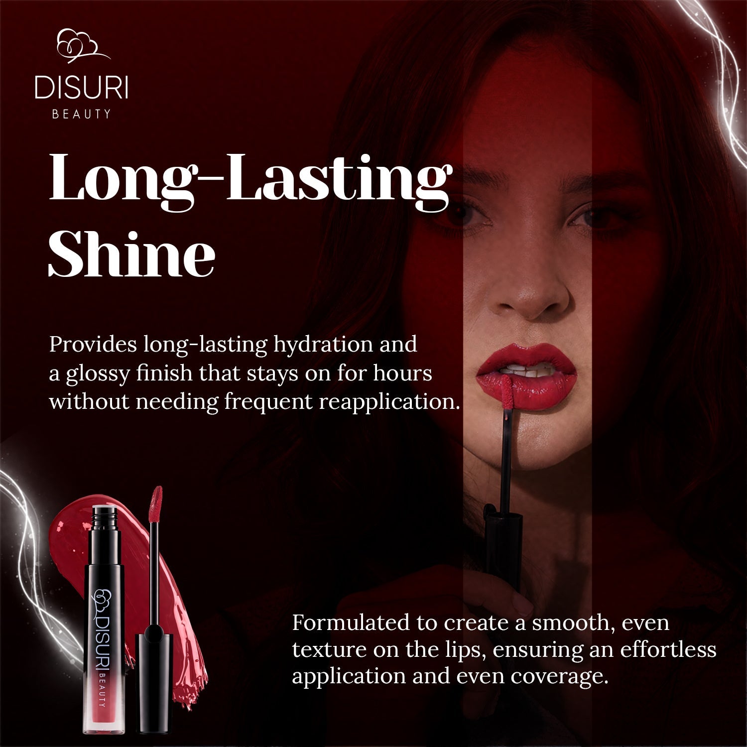 DISURI Beauty Glossy Blast Lip Gloss - No Games Please-2
